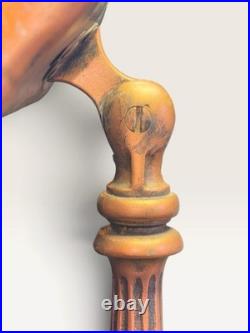 Antique Aladdin Model 0715 Copper Banker Desk Lamp Heavy Cast Base Piano