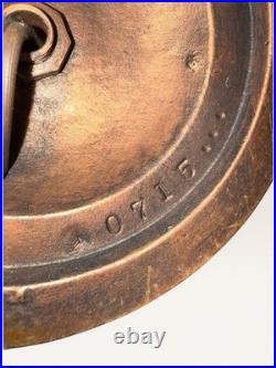 Antique Aladdin Model 0715 Copper Banker Desk Lamp Heavy Cast Base Piano