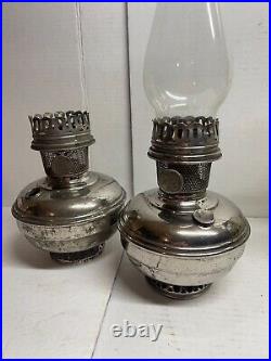 Antique Aladdin Model #11 Kerosene Lamp Base with Burner/Vintage Table Light