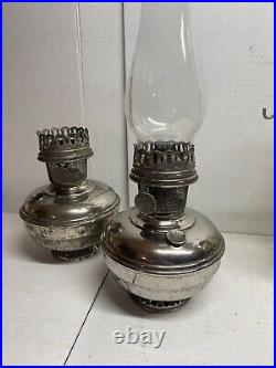 Antique Aladdin Model #11 Kerosene Lamp Base with Burner/Vintage Table Light