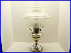 Antique Aladdin Model 11 Nickel Plated Lamp Complete