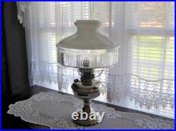 Antique Aladdin Model 11 Nickel Plated Lamp Complete