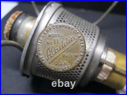 Antique Aladdin Model 11 Nickel Plated Lamp Complete