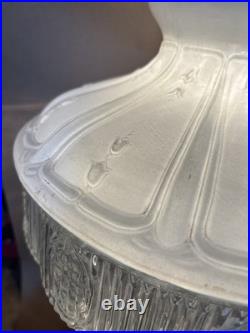 Antique Aladdin Model 11 Nickel Plated Lamp W Shade & Chimney Electrified