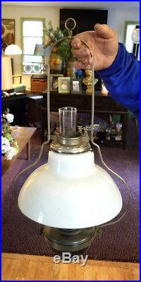 Antique Aladdin Model 12 Hanging Hurricane Kerosene/Oil Lamp