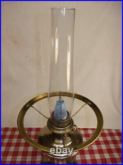 Antique Aladdin Model #12 Kerosene Lamp Nickel /Burner Ready to Fire Up