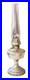 Antique Aladdin Model 12 Nickel Pedestal Oil Lamp Burner & Glass Chimney-Read