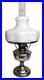 Antique Aladdin Model 12 Nickel Plated Lamp W Shade & Chimney Electrified