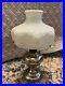 Antique Aladdin Model 6 Kerosene Lamp with Milk Glass Shade and Chimney