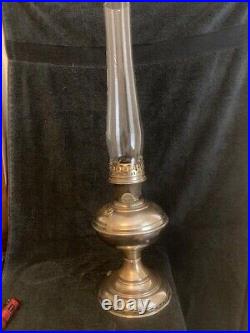 Antique Aladdin Model #6 Kerosene Nickel Lamp Base with Burner 1914-1917