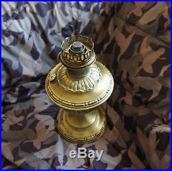 Antique Aladdin Model 7 Brass Kerosene Table Lamp with Complete Model 11 Burner