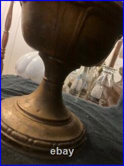 Antique Aladdin Model #7 Kerosene Lamp Lacquered Bronze Base with Burner/1917-1919