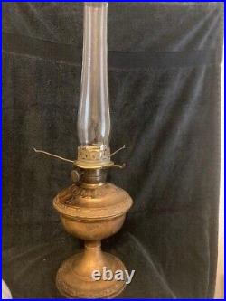 Antique Aladdin Model #7 Kerosene Lamp Lacquered Bronze Base with Burner/1917-1919