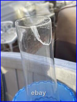 Antique Aladdin Model #7 Table Lamp With Original Blue Shade. Kerosene Oil Lamp