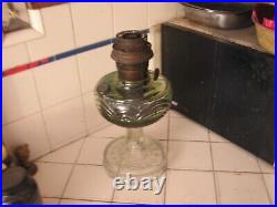 Antique Aladdin Model B Clear Pedestal Glass Kerosene Lamp Nu-Type