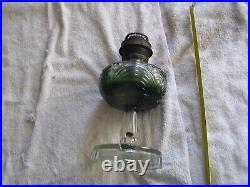 Antique Aladdin Model B Clear Pedestal Glass Kerosene Lamp Nu-Type