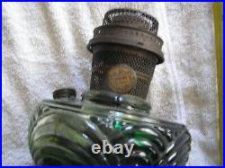 Antique Aladdin Model B Clear Pedestal Glass Kerosene Lamp Nu-Type