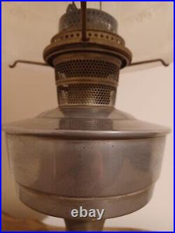 Antique Aladdin Model B Oil Lamp with Original 401 and Clear Chimney