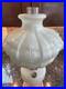Antique Aladdin Model B Rose & White Moonstone Quilt Lamp With Shade Complete