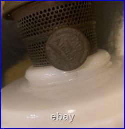 Antique Aladdin Model B Tall Lincoln Drape Alacite Oil Lamp