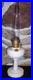 Antique Aladdin Model B Tall Lincoln Drape Clambroth Glass Oil Lamp Original