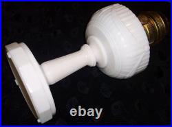 Antique Aladdin Model B Tall Lincoln Drape Clambroth Glass Oil Lamp Original
