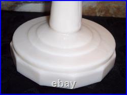 Antique Aladdin Model B Tall Lincoln Drape Clambroth Glass Oil Lamp Original