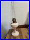 Antique Aladdin Model B Tall Lincoln Drape White Milk glass Oil Lamp Original