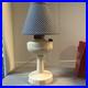 Antique Aladdin Model B Tall Lincoln Drape White Milk glass Oil Lamp Original