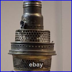 Antique Aladdin Model B Tall Lincoln Drape White Milk glass Oil Lamp Original