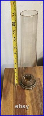 Antique Aladdin Model B Tall Lincoln Drape White Milk glass Oil Lamp Original