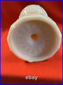 Antique Aladdin Model B Tall Lincoln Drape White Milk glass Oil Lamp Original