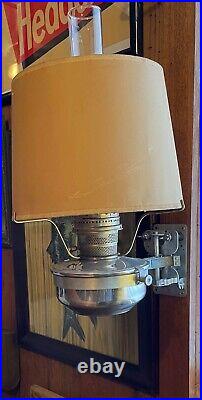 Antique Aladdin / N. W. Railway Wall Mount Caboose Kerosene Lamp
