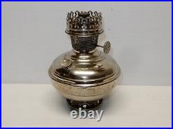 Antique Aladdin Nickel Brass Kerosene Font #6