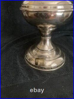 Antique Aladdin Nickel Kerosene Lamp Model #6 with Shade 1914-1917