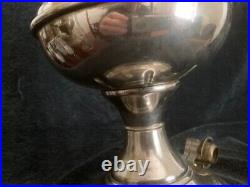 Antique Aladdin Nickel Kerosene Lamp Model #6 with Shade 1914-1917