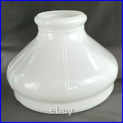Antique Aladdin No 6 Nickel Plated Oil Kerosene Lamp Molded Milk Glass Shade