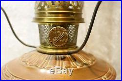 Antique Aladdin No 8 Kerosene Lamp withChimney & Shade