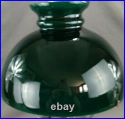 Antique Aladdin No 9 Nickel Plated Oil Kerosene Lamp Cased Green Student Shade