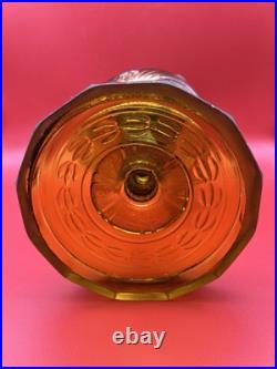 Antique Aladdin Nu-Type MODEL B 55 Amber Glass Washington Drape Oil Lamp