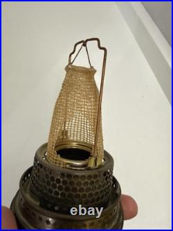 Antique Aladdin Nu-Type Model B-111 Oil Lamp Corinthian Jadeite Jade Green