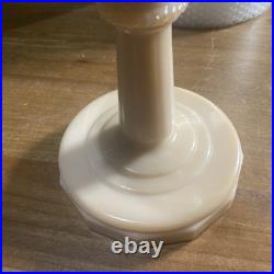 Antique Aladdin Nu-Type Model B Alacite Lincoln Drape Faint Pink Oil Lamp