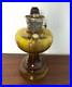 Antique Aladdin Nu-Type Model B Oil/Kerosene Lamp Amber Glass Base Knob Control
