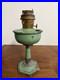 Antique Aladdin Nu-Type Model B Oil Lamp Green Base Kerosene Burner Chicago VTG