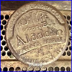 Antique Aladdin Nu-Type Model B Rose (Pink) Moonstone Corinthian Oil Lamp 24