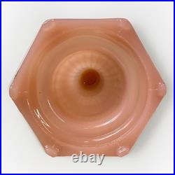 Antique Aladdin Nu-Type Model B Rose (Pink) Moonstone Corinthian Oil Lamp 24