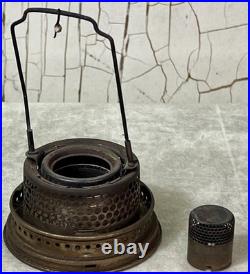 Antique Aladdin Nu-Type Model B Rose (Pink) Moonstone Corinthian Oil Lamp 24