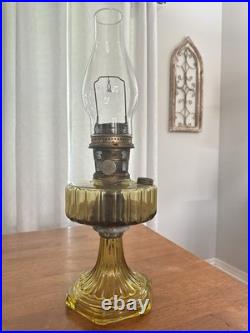 Antique Aladdin NuType Model B Kerosene Mantle Lamp Chicago Brass Oil Lamp Green