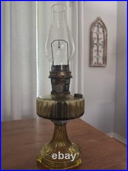 Antique Aladdin NuType Model B Kerosene Mantle Lamp Chicago Brass Oil Lamp Green