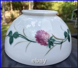 Antique Aladdin Oil Kerosene Lamp Hand Painted Glass 10 SHADE 5 Fitter